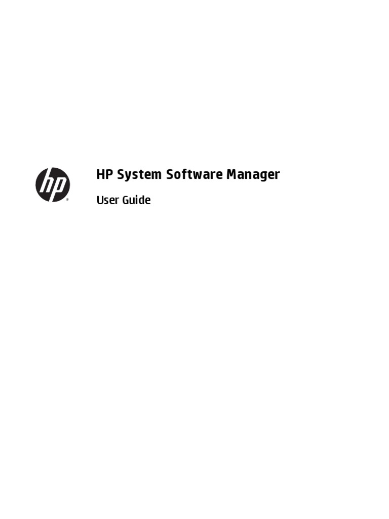 HP System Software Manager User Guide PDF Command Line Interface
