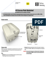 HPE - c02566441 - MSM410 Access Point Quickstart v5.3.5