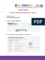Tutorial Cadastro e Inserção de Documentos - Bolsistas
