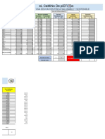 Camino piEFcitos Tabla Excel Kms 1º