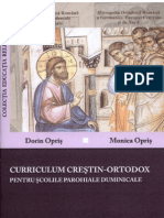 Curriculum Crestin-Ortodox Pentru Scolile Parohiale Duminicale