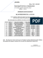 Emp Notice Imp Ancment Advrt No 05 of 2013 Tech Asst Kmda