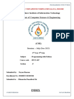 Department of Computer Science & Engineering: Index