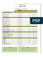 Lista de verificación orden y aseo obras