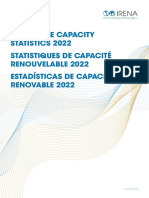 IRENA RE Capacity Statistics 2022