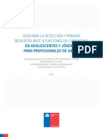 Guia para La Deteccion y Primera Respuesta Ante Situaciones de Ciberacoso en Adolescentes y Jovenes para Profesionales de Salud