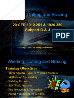 Welding, Cutting and Brazing: 29 CFR 1910.251 & 1926.350 Subpart Q & J