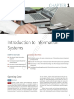 Introduction To Information Systems: Opening Case