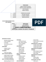 Rol de Predicadores de Los Dias Miercoles