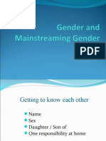 Gender GenderMainstreaming