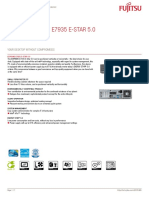 Fujitsu Esprimo E7935 E-Star 5.0 Desktop PC: Datasheet