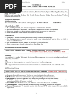 Chapter 4 NETWORK TOPOLOGIES & NETWORK DEVICES