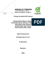 Análisis de caso hipotético de no accidente laboral