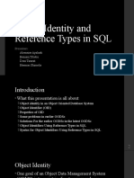 Object Identity and Reference Types in SQL