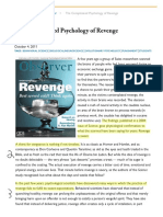 The Complicated Psychology of Revenge - Association For Psychological Science - APS