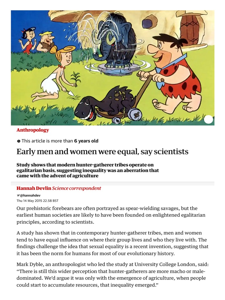 Early Human Societies and Gender Equality | PDF | Hunter Gatherer | Kinship