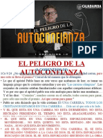 El Peligro de La Autoconfianza