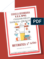 Cuadernillo de Matemática 5° Año BACHI - EES N°41