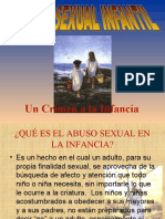 Abuso Sexual Infantil-Un Crimen A La Infancia