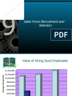 Sales Force Recruitment and Selection