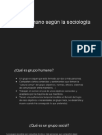 Grupos humanos según la sociología