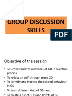 Group Discussion Skills: DOs and DON'Ts