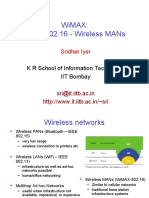 Wimax: Ieee 802.16 - Wireless Mans: K R School of Information Technology Iit Bombay