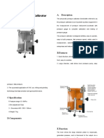 Pneumatic Pressure Calibrator Manual: A. Description