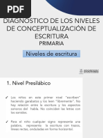 Niveles de Conceptualización - Escritura