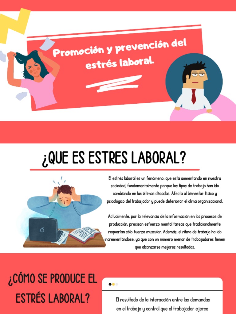 Prevención del Estrés Laboral | PDF | Estrés (biología) | Trastorno mental