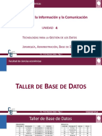 Unidad 4 - Taller de Base de Datos