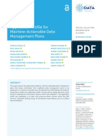 Application Profile For Machine-Actionable Data Management Plans