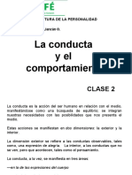 ESTRUCTURA DE LA PERSONALIDAD CLASE 2 La Conducta y El Comportamiento