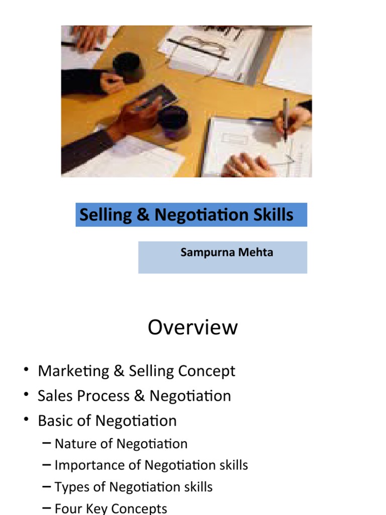 Sales Negotiation Skills Overview | PDF | Negotiation | Sales