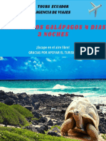 Itinerario. Galápagos. 4D.3N
