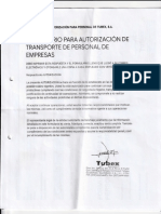 Formulario para Autorizacion