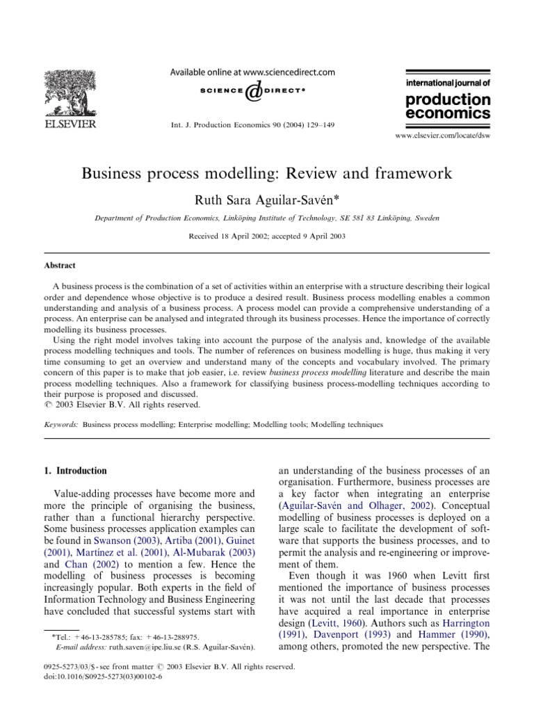 Business Process Modelling Techniques Review | PDF | Business Process ...