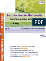 Introduction To Multimedia: Communicating Information