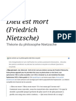Dieu Est Mort (Friedrich Nietzsche) - Wikipédia