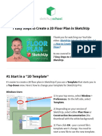 7 Easy Steps To Create A 2d Floor Plan in SketchUp Notes