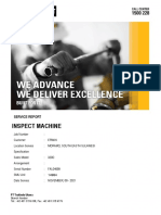 Inspect Machine: Service Report