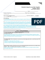 Grad Ed Lesson Plan Template BST Multiple Subject Version Lesson 2