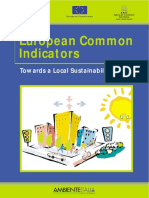 Local Sustainability Profiles: Towards European Common Indicators