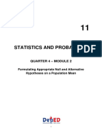 Statistics and Probability: Quarter 4 - Module 2