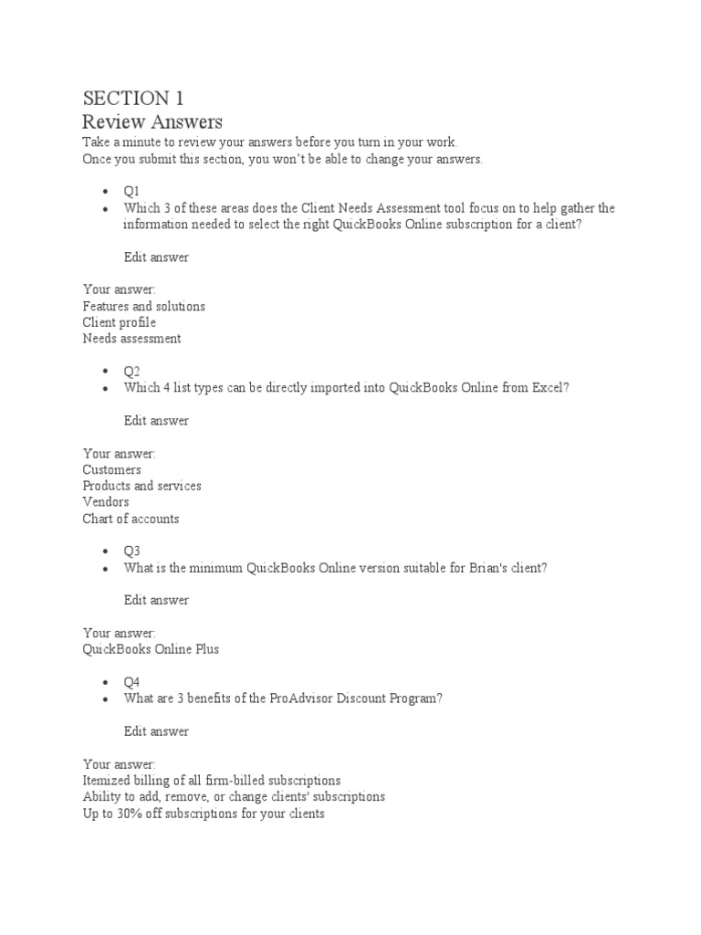 QuickBooks Online Certification Exam Guide | PDF | Quick Books ...