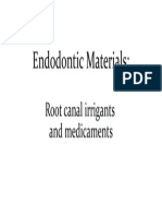 Endodontic Materials:: Root Canal Irrigants and Medicaments