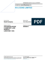 H.Stevenson & Sons Limited: Annual Accounts Provided by Level Business For