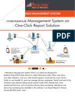 Attendance Management System On One-Click Report Solution