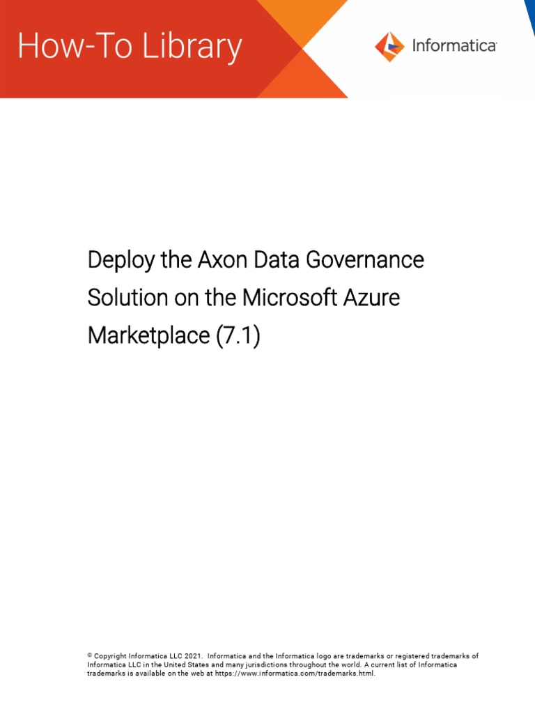Axon Data Governance Architecture – ILSGTY