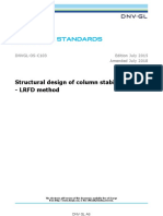 DNVGL-OS-C103. Structural Design of Column Stabilised units-LRFD Method. 2018